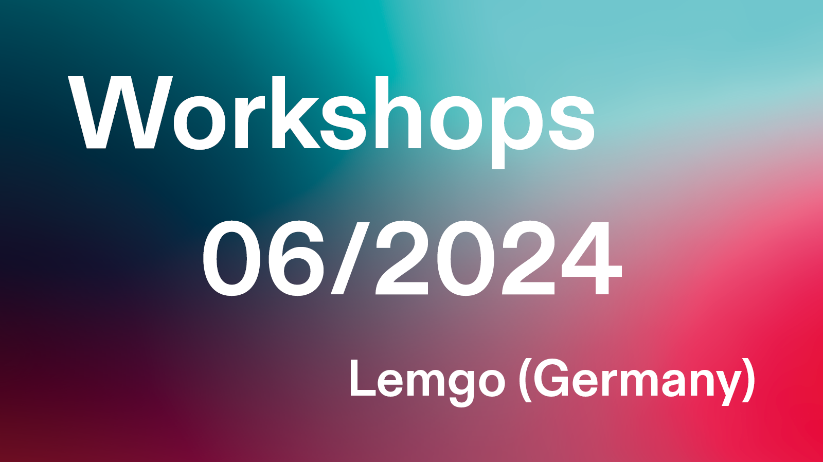 Banner of the IIoT Workshop in Lemgo, Germany in white letters on colorful background.