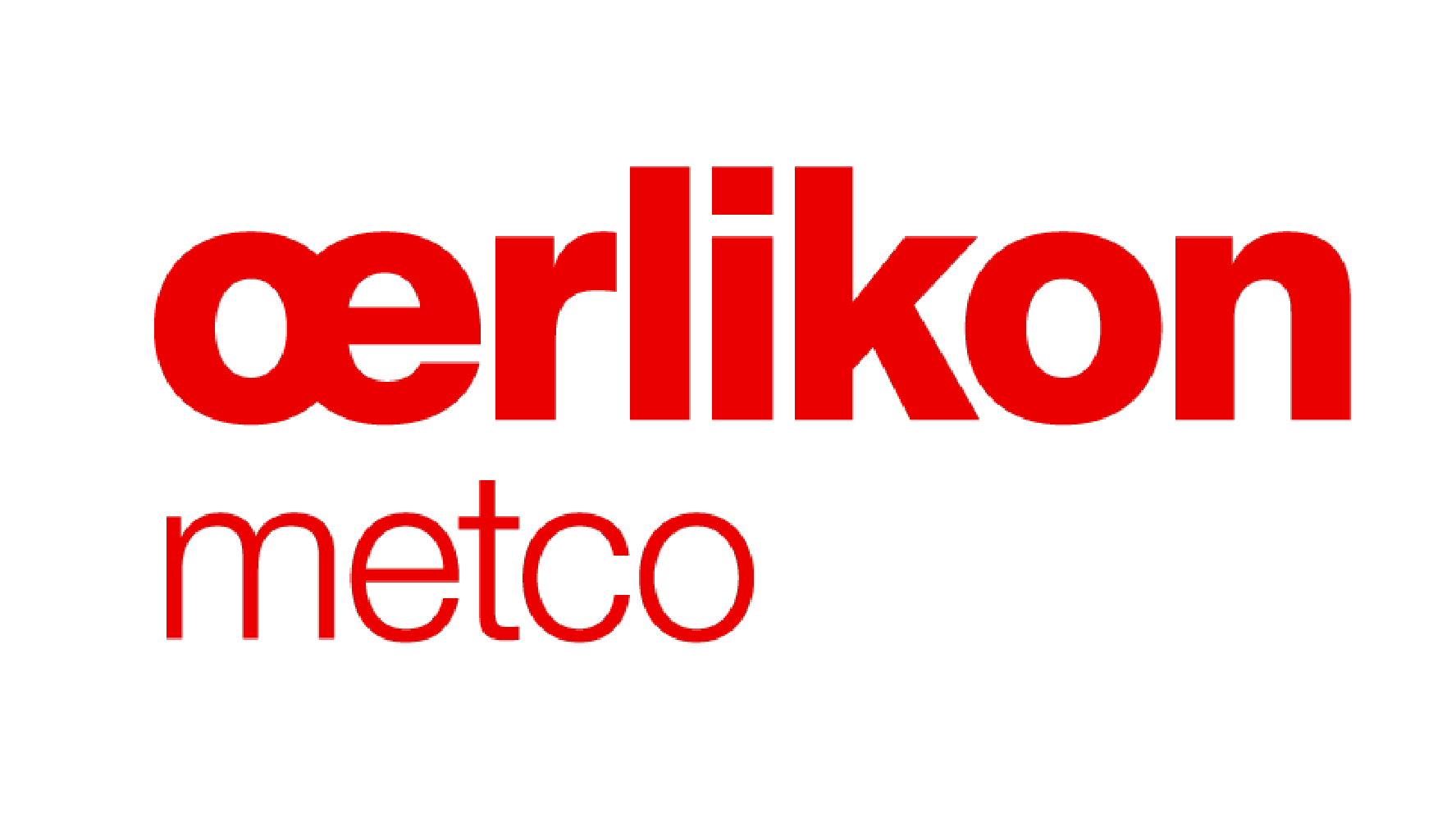 Logo of Oerlikon Metco in red. 