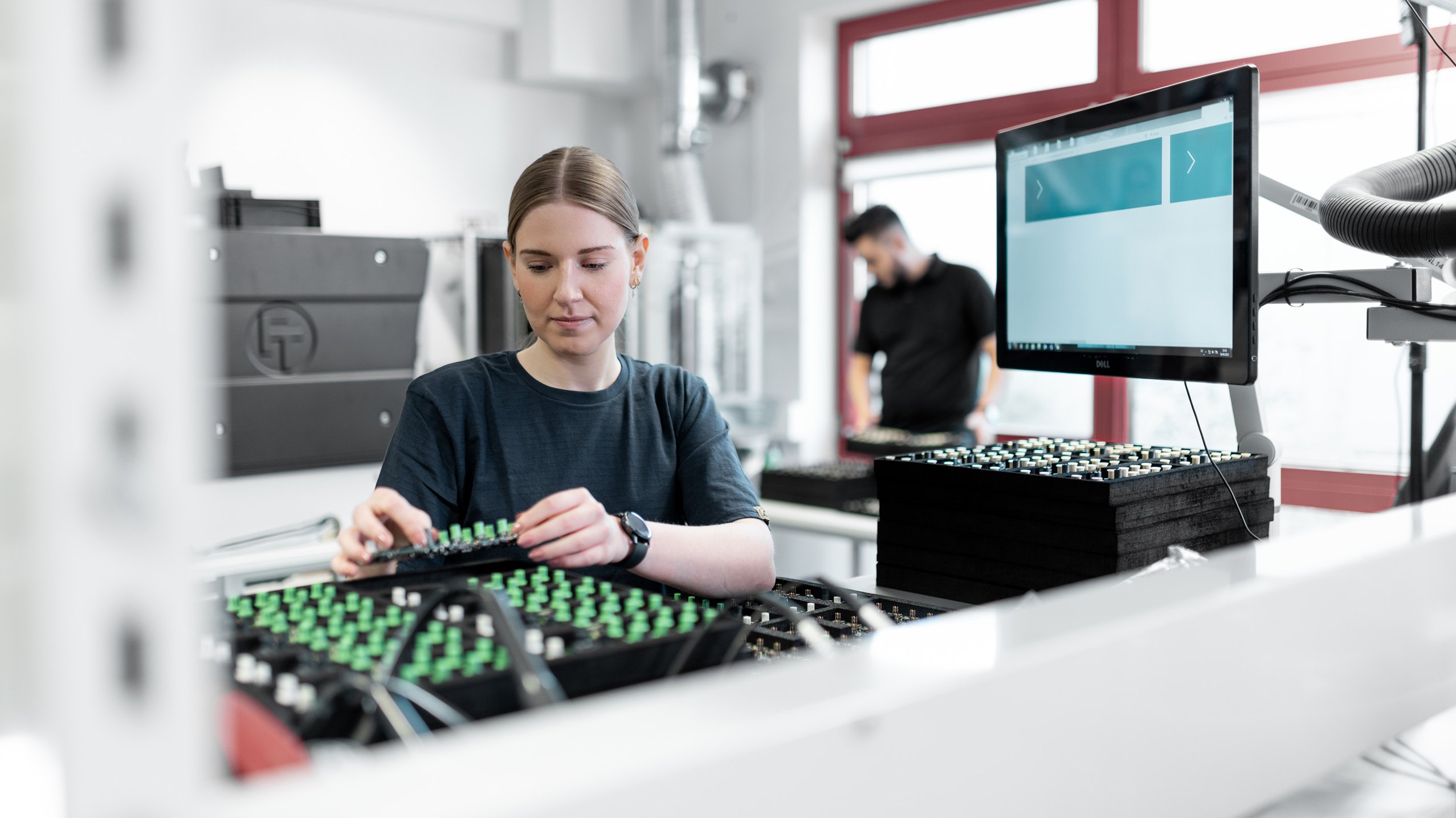 Die Produktion des netFIELD Device bei Hilscher in Hattersheim.